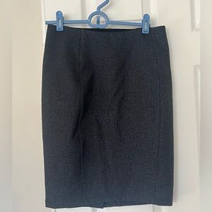 Gray pencil skirt